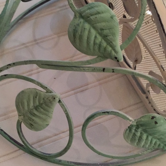 Decorative Metal Distressed Half Moon Shelf - Picture 4 of 9